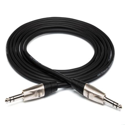Hosa Technology Balanced 1/4in TRS Male to 1/4in TRS Male Audio Cable (10FT)