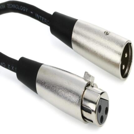 Hosa Technology 3-Pin XLR Male to XLR Female Balanced Interconnect Cable 5ft