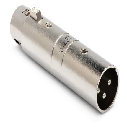 Hosa Technology Audio Cable XLR Male to XLR Female (Hum Stopper) Adapter