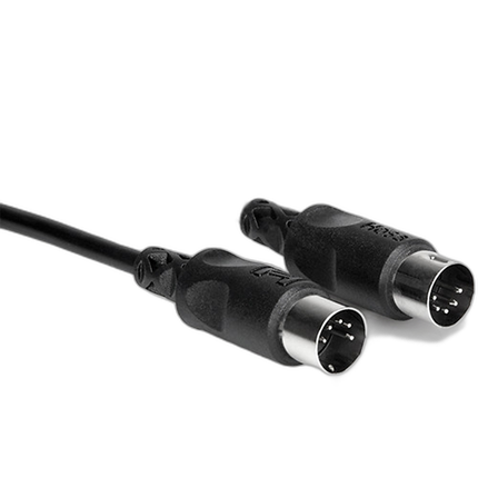 Hosa Technology MIDI to MIDI (STD) Cable (1FT, Black)