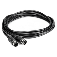Hosa Technology MIDI to MIDI (STD) Cable (1FT, Black) 1