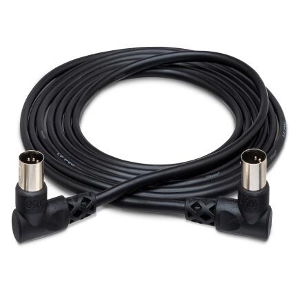 Hosa Technology MIDI Angled to MIDI Angled Cable (3FT)