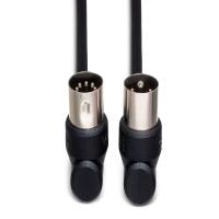 Hosa Technology MIDI Angled to MIDI Angled Cable (3FT) 3