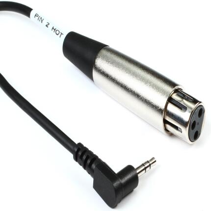 Hosa Technology Mini Stereo Male to 3-pin XLR Female Angled