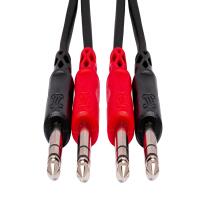 Hosa Technology Dual 1/4in TRS Male to Dual 1/4in TRS Male Stereo Audio 3