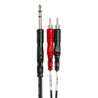 Hosa Technology Stereo 1/4in Male to 2 RCA Male Y-Cable (10FT) 2