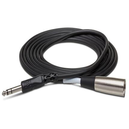 Hosa Technology Stereo 1/4in Male to 3-Pin XLR Male Interconnect Cable - 20
