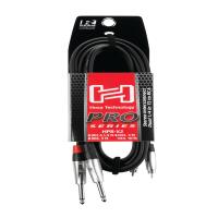 Hosa Technology HPR-0010X2 Dual 1/4in TS Male to Dual RCA Male Stereo Audio 4