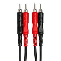 Hosa Technology 2 RCA Male to 2 RCA Male Dual Cable (Nickel Contacts) - 20FT 1