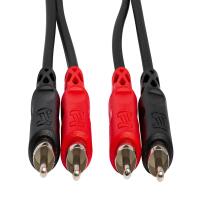 Hosa Technology 2 RCA Male to 2 RCA Male Dual Cable (Nickel Contacts) - 20FT 2