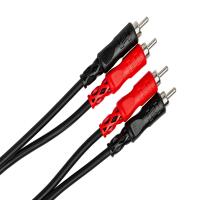 Hosa Technology 2 RCA Male to 2 RCA Male Dual Cable (Nickel Contacts) - 20FT 3