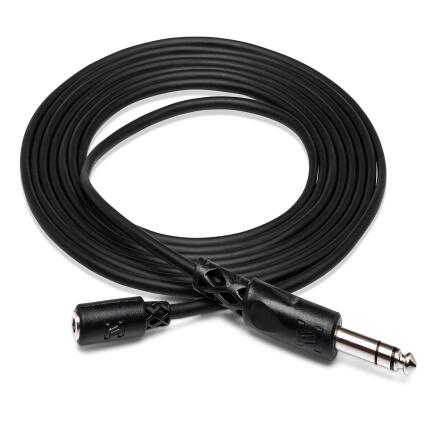 Hosa Technology Stereo Mini Female to Stereo 1/4 Male 10FT Extension
