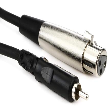 Hosa Technology XLR Female to RCA Male Audio Interconnect Cable - 10FT