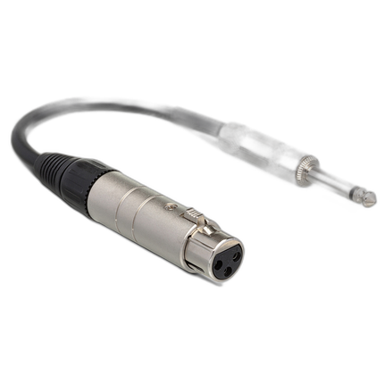 Hosa Technology Impedance Transformer 3-Pin XLR Female to 1/4in TS Male