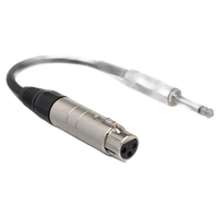 Hosa Technology Impedance Transformer 3-Pin XLR Female to 1/4in TS Male 0