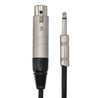 Hosa Technology Impedance Transformer 3-Pin XLR Female to 1/4in TS Male 2