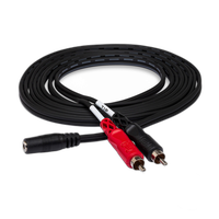 Hosa Technology Stereo Mini 3.5mm to 2 RCA Male Y-Cable 0