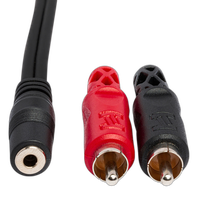 Hosa Technology Stereo Mini 3.5mm to 2 RCA Male Y-Cable 1