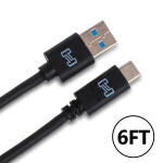 Hosa Technology Type-A to Type-C Male USB Cable (6ft) 0