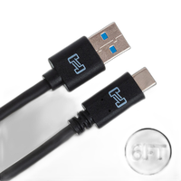 Hosa Technology Type-A to Type-C Male USB Cable (6ft) 0
