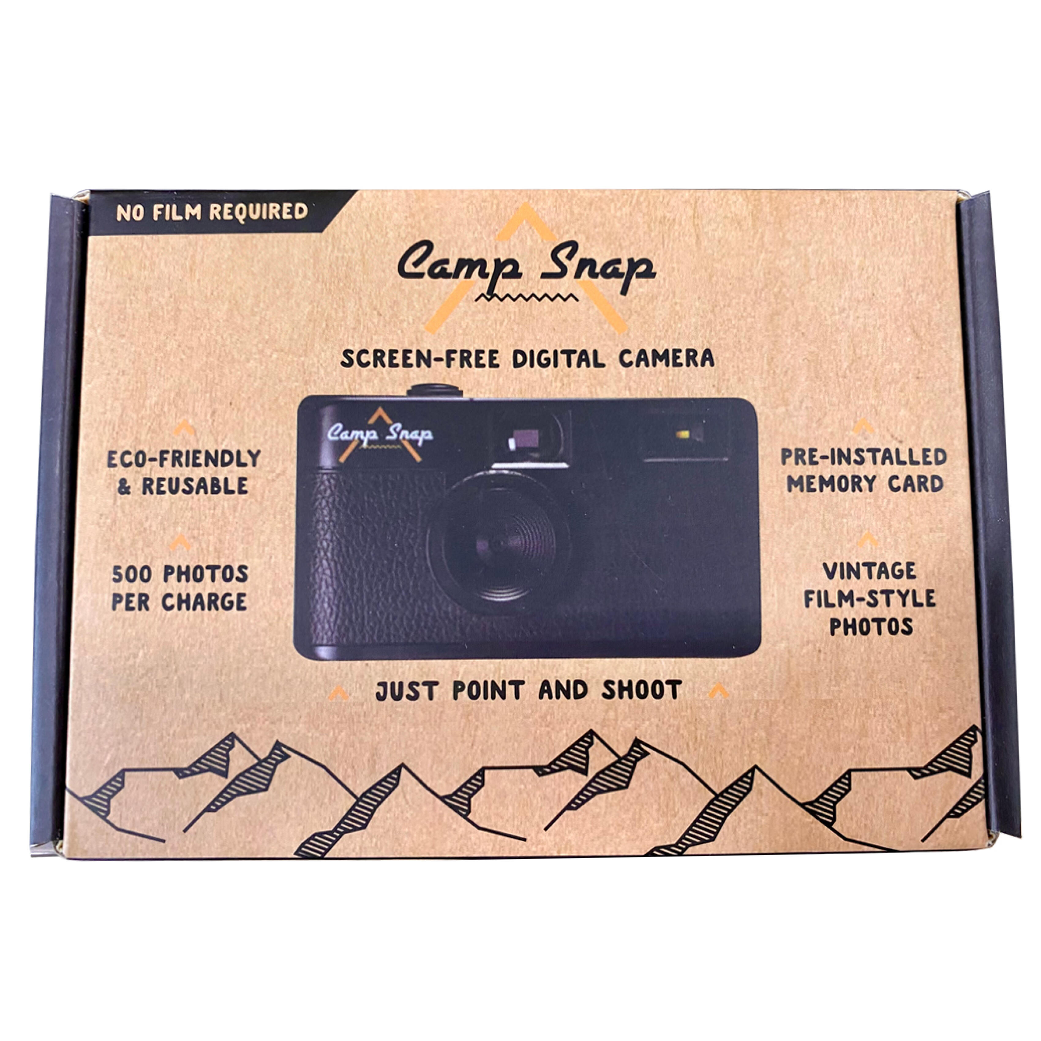 Camp Snap Screen-Free Digital Camera - Black