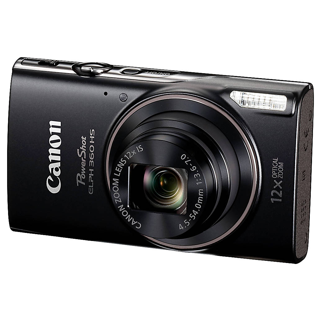 Canon PowerShot ELPH 360 HS Digital Camera (Black)