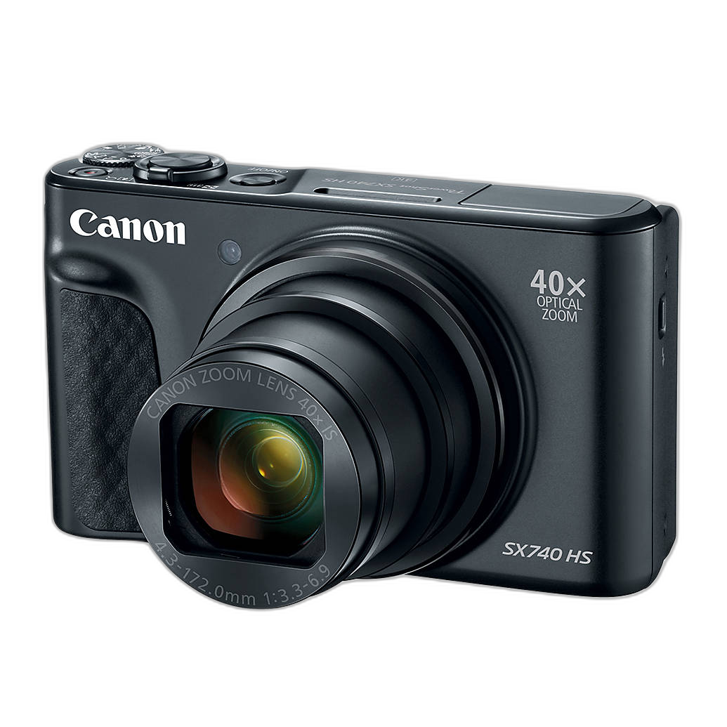 Canon PowerShot SX740 HS Digital Camera - Black
