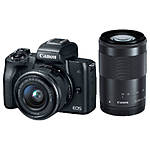 Canon EOS M50 Mirrorless Camera Zoom Kit with 15-45mm  and  55-200mm Lens 0