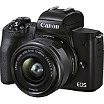 Canon EOS M50 Mark II Mirrorless Digital Camera with 15-45mm Lens (Black) 0