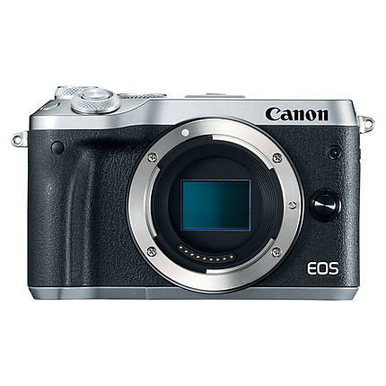 Canon EOS M6 Mirrorless Digital Camera Body Only - Silver