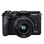 Canon EOS M6 Mark II Mirrorless Camera with 15-45mm Lens  and  Viewfinder Kit (B 1