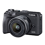 Canon EOS M6 Mark II Mirrorless Camera with 15-45mm Lens  and  Viewfinder Kit (B 3