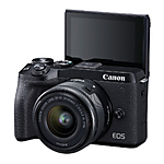 Canon EOS M6 Mark II Mirrorless Camera with 15-45mm Lens  and  Viewfinder Kit (B 5