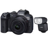 Canon EOS R7 Mirrorless Camera with RF 16mm Lens  and  Speedlite EL-5 1