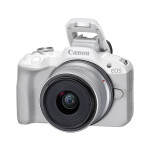 Canon EOS R50 Mirrorless Camera (White) with RF-S 18-45mm Lens 2