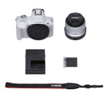 Canon EOS R50 Mirrorless Camera (White) with RF-S 18-45mm Lens 6