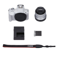 Canon EOS R50 Mirrorless Camera (White) with RF-S 18-45mm Lens 6