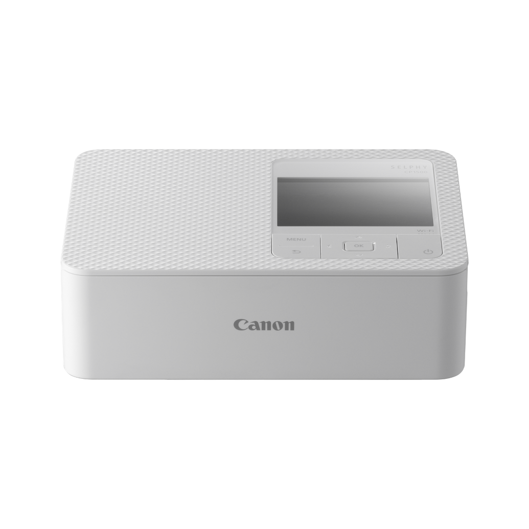 Canon SELPHY CP1500 Compact Photo Printer (White) with RP-108 Ink