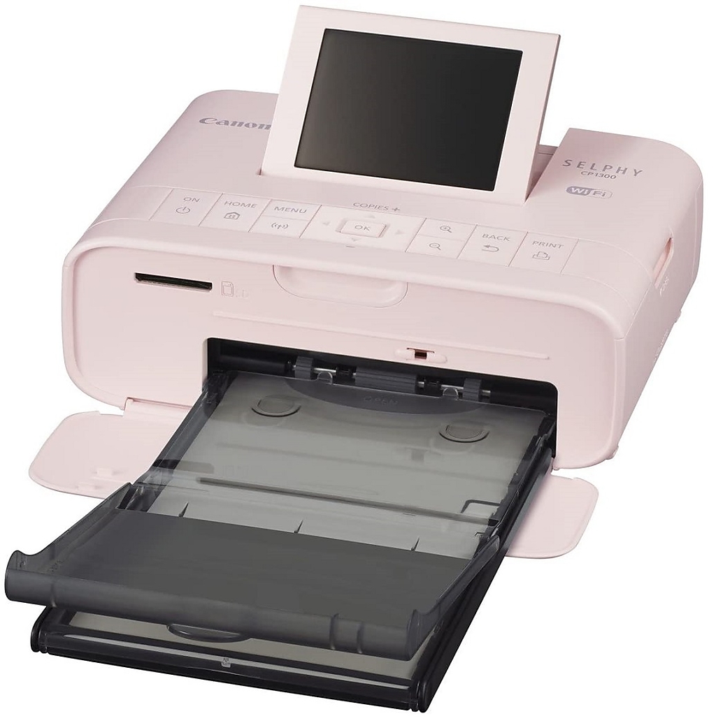 Canon SELPHY CP1300 Compact Photo Printer (Pink)