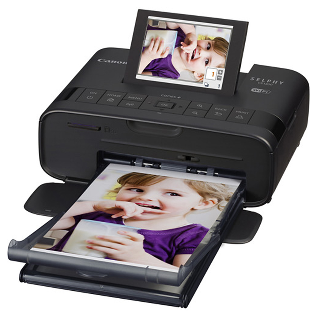 Canon SELPHY CP1300 Compact Photo Printer (Black) with KP-108 Ink Canon SELPHY CP1300 Compact Photo Printer (Black) with KP-108 Ink