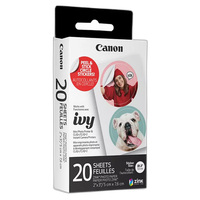 Canon ZINK Pre-Cut Circle Sticker Paper Pack (20 Sheets) 1