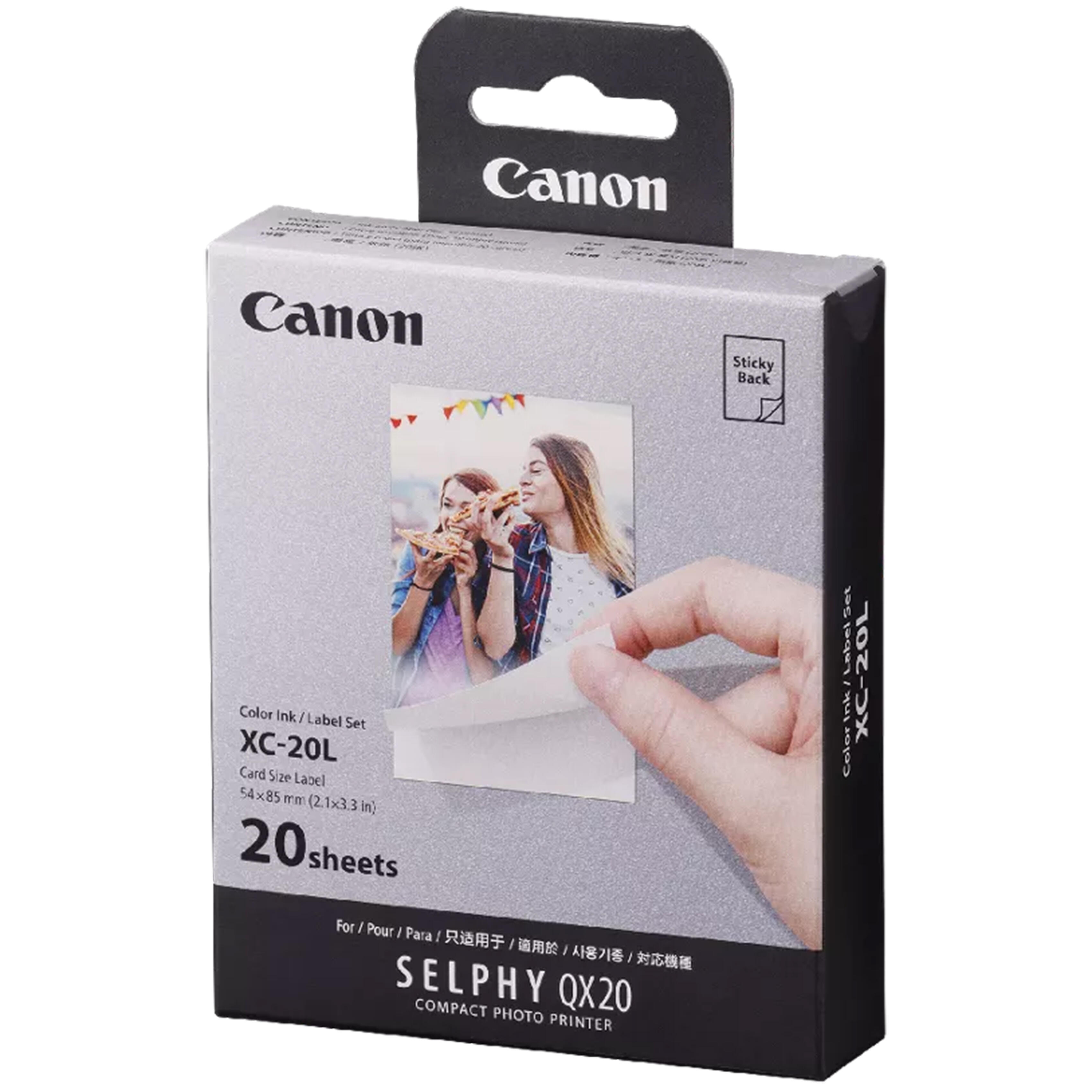Canon XC-20L Ink/Paper Set for SELPHY QX20