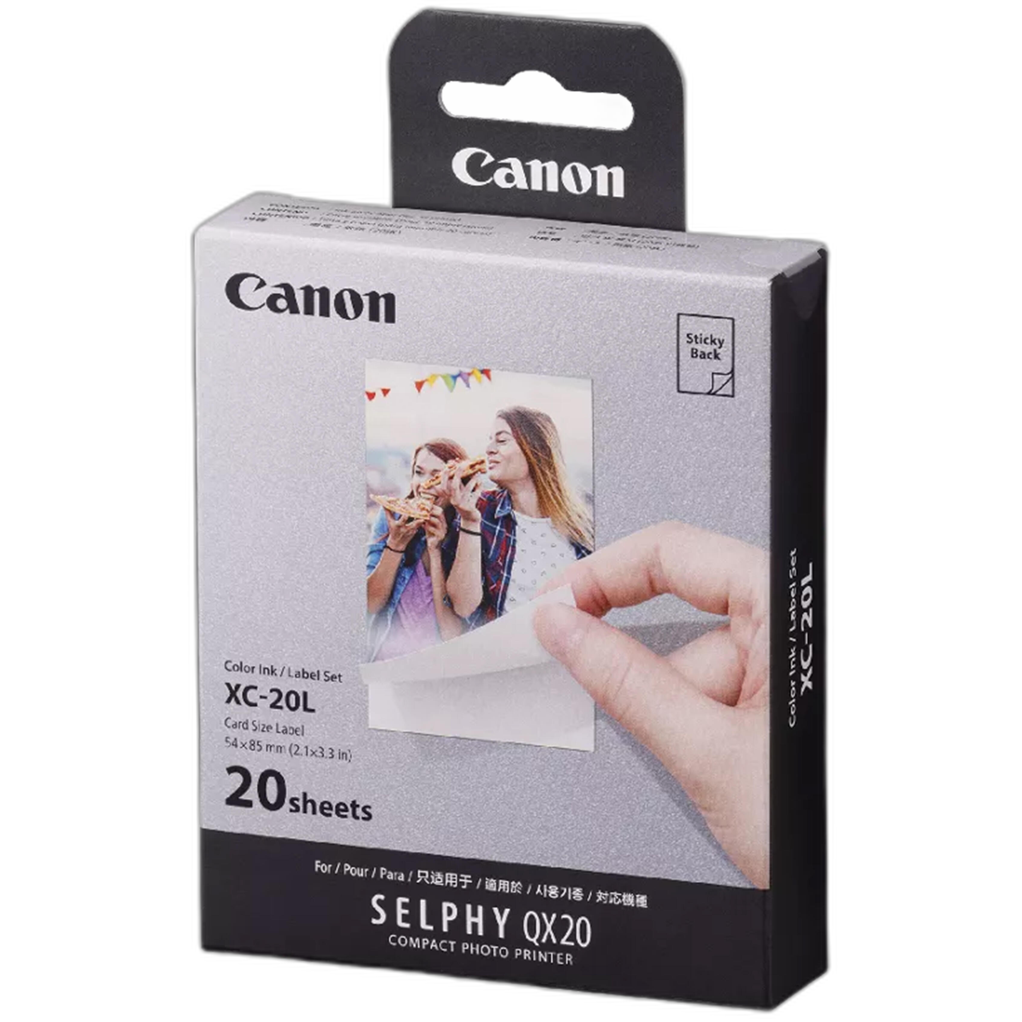 Canon XC-20L Ink/Paper Set for SELPHY QX20