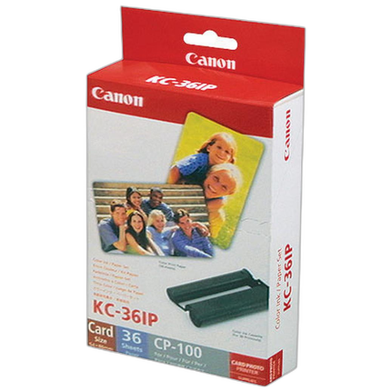 Canon KC-36IP Color Ink  and  Paper Set for Select Compact Photo Printers