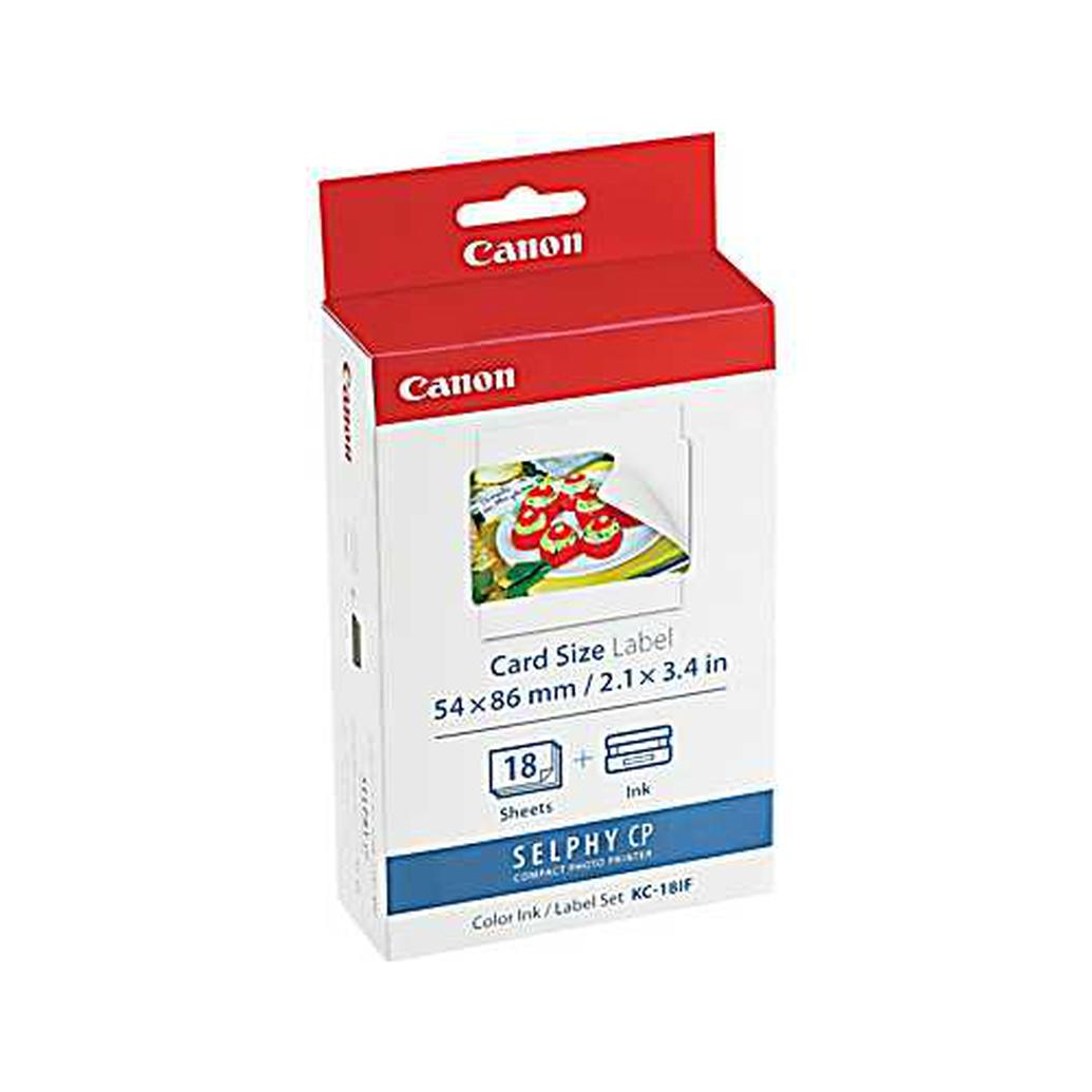 Canon KC-18IF Color Ink/Card Size Label Set