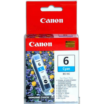 Canon BCI-6C Cyan Ink Cartridge for select ink jet printers