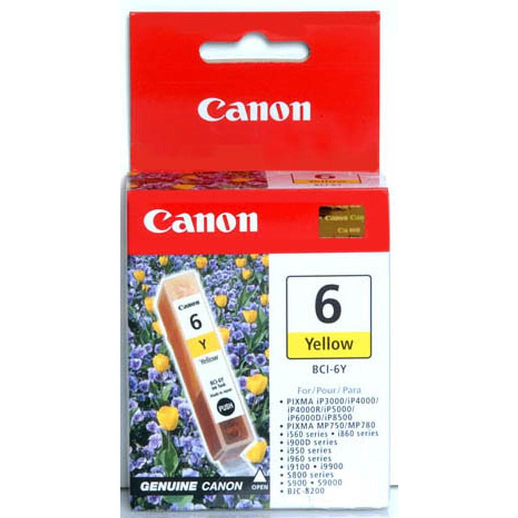 Canon BCI-6Y Yellow Ink Cartridge for select ink jet printers