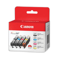 Canon CLI-221 Ink Tanks (4 Pack) 0