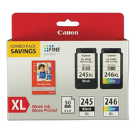 Canon PG-245XL/CL-246XL with Photo Paper - 50 Sheets 0