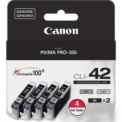 Canon CLI-42 Color 4 Ink Value Pack for Canon Pixma Pro-100 Printer